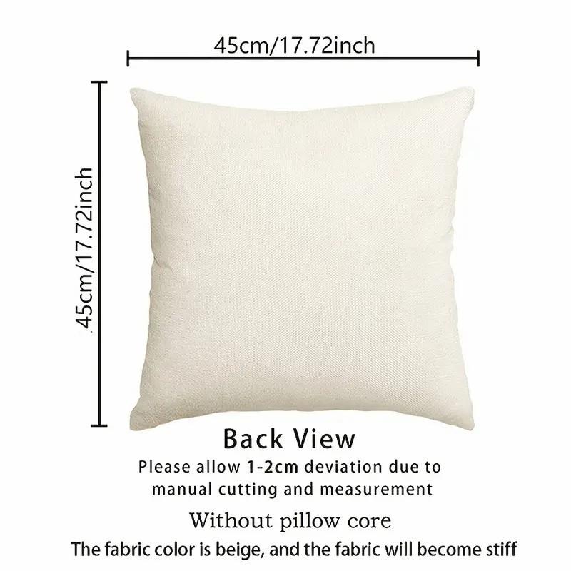 4Pcs/Set Throw Pillow Case Botanical 45*45Cm Square Cushion Cover Decorative Single-Sided Pillow Cover For Living Room Bedroom