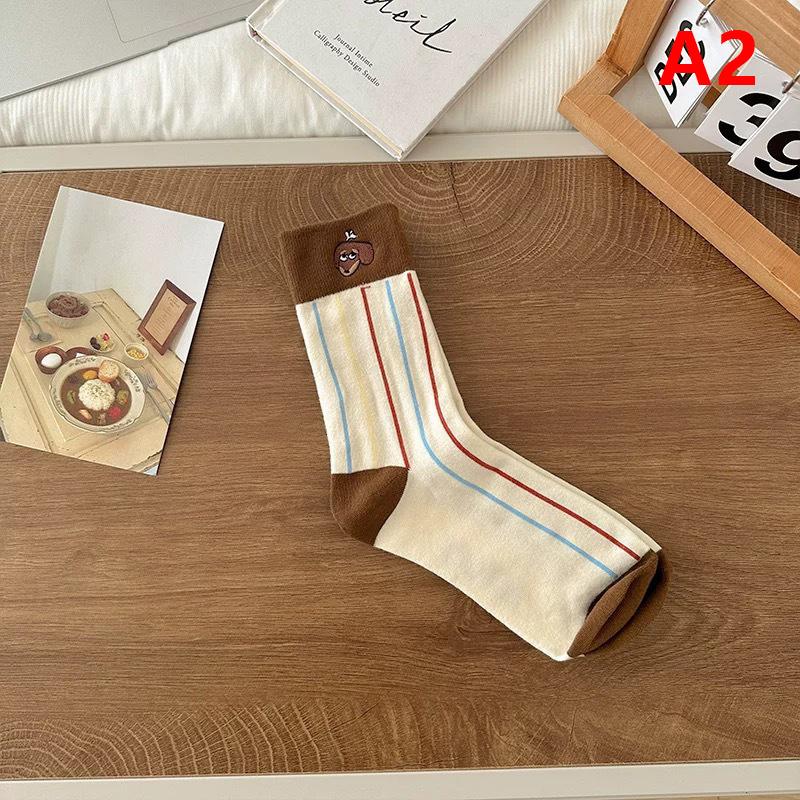 Lustige Dackel Tier Baumwollsocken Wursthund Cartoon-Druck Socken Herbst Winter Warme Socke Niedliche Paarsocke
