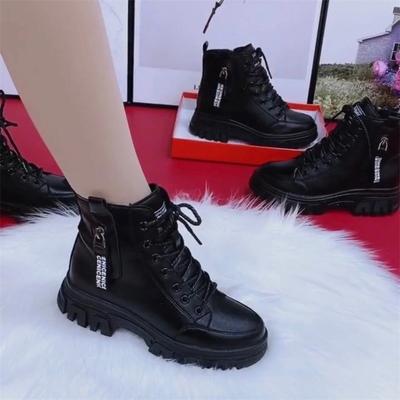 Shoes 2025 Fashion Winter Warm Women Black Casual Shoes Plus Velvet All-Match Sneakers Thick-Soled Cotton Boots