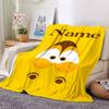 Customiz Name Personality Larva Blanket Soft &Warm Sofa Office Bed Travel Lunch Break Blanket, Gift Suitable All Seasons