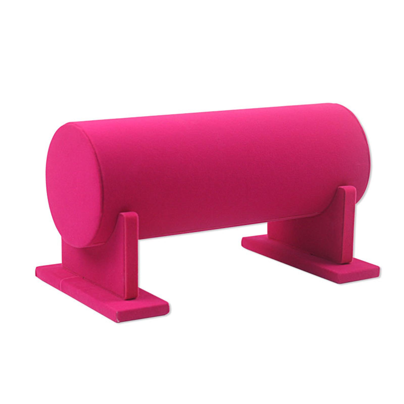 

Держатель для повязки на голову, органайзер, бархатная стойка для демонстрации ювелирных изделий, стойка для ювелирных изделий, стойка для показа обручей для волос для девочек и женщин горячий розовый