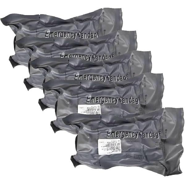 

5 шт. Наружные аварийные бинты Израильские бинты 4 дюйма Эластичные вакуумно-запаянные гемостатические компрессионные бинты