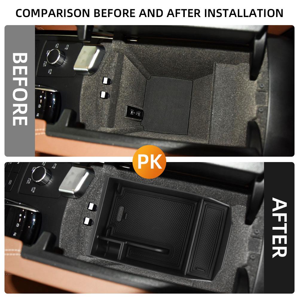 Car Central Armrest Storage Box for Mercedes GLE Sport SUV for Benz M ML GLE W166 W167 2011-2019 GL GLS X166 2012-2019