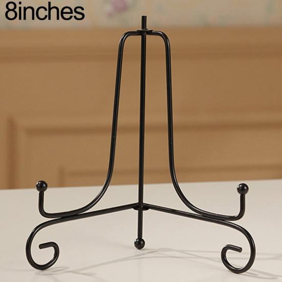 Plate Holder Retro Style Decorative Iron All-Purpose Bowl Plate Photo Picture Frame Rack for Home