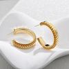 Exaggerated Scale C-Shape Hoop Earrings - Ins Style Light Luxury Statement Earrings for Women