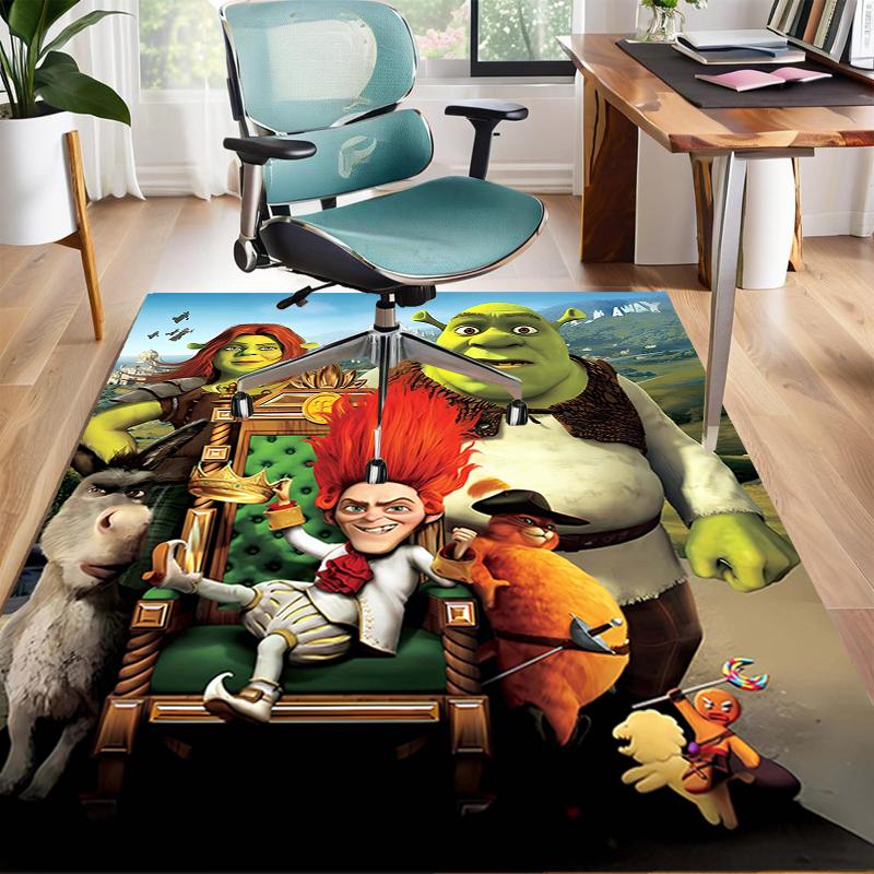 1pc Shrek1 Design Area Rug - Non-Slip, Soft & Cozy Floor Mat for Living Room, Bedroom, Office - Indoor/Outdoor Decorative Carpet