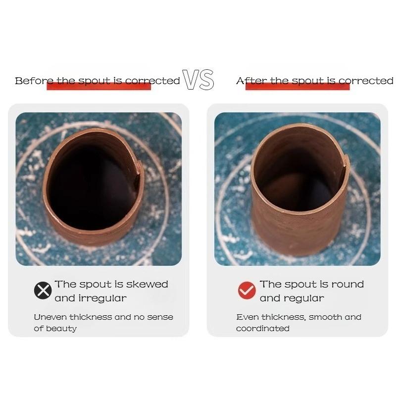 Pottery Pot-making Tools Mahogany Eggs Smooth Hard To Leave Marks Easy To Operate for Adjust Spout and Lid Polish Clay Embryo