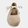 Fashion Round Toe Ballet Flats Women Lace-up Faux Suede Shallow Concise Soft Sole Mary Jane Shoes Women Casual Brand Shoes