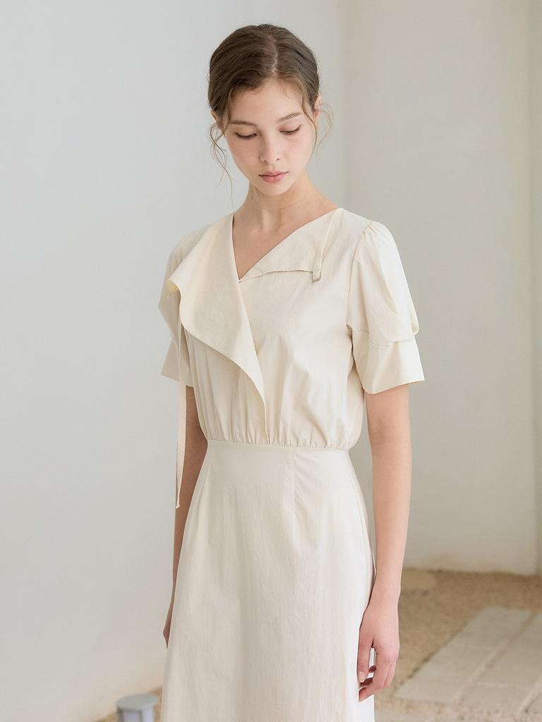 Mommet Bailey Point Dress Cream