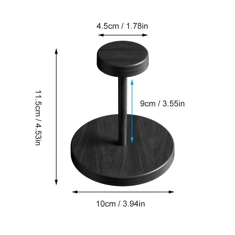 Disposable Cup Dispenser Walnut-Colored Storage Rack Paper Cup Holder Solid Wood Cup Holder