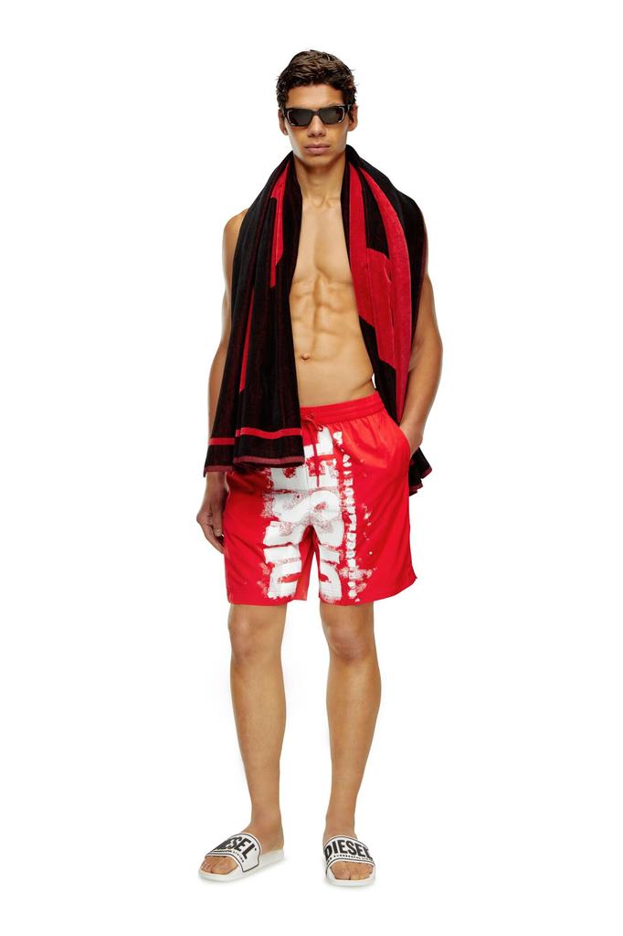 Diesel Men's Beachwear BMBX-POWEL-47.5 A132220KLAU L Red 42A