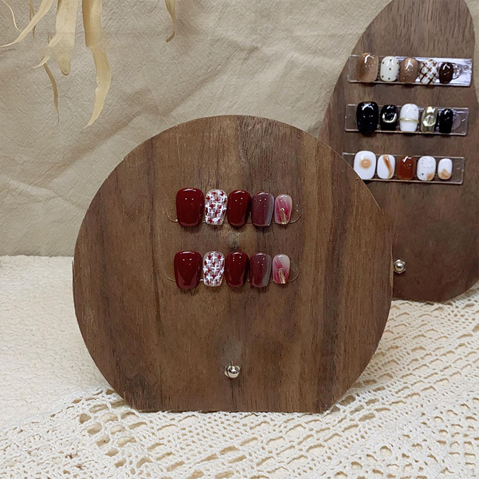 

Подставка для демонстрации дизайна ногтей Держатель для демонстрации образцов наконечников для ногтей 13.8cmx12.8cm