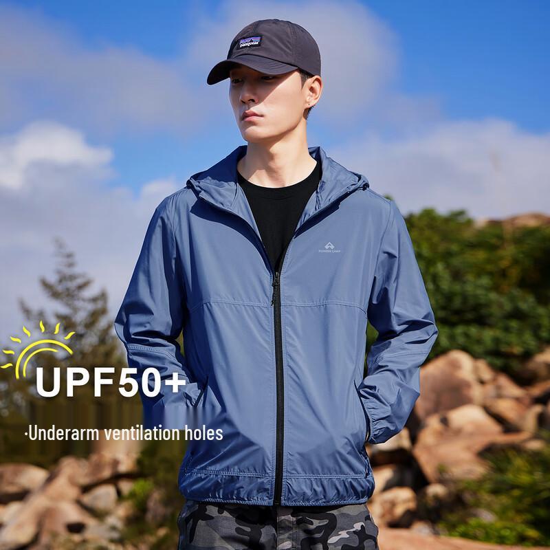 Tuoluzhe Men s Lightweight UPF50+ Outdoor Sun Protection Jacket XXL