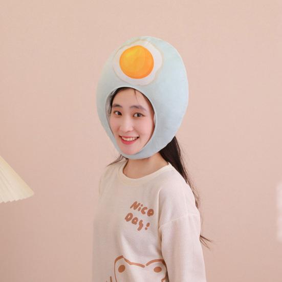 Yousheng Kachenní Vajíčko Pokrývka Hlavy Roztomilá Fotografická Rekvizita Měkká Plyšová Čepice Nositelné Krytí Hlavy na Oblečení Kreslená Pokrývka Hlavy Cosplay Party Kostýmové Doplňky