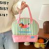 Kawaii Lunch Bag Bento Bag Large Capacity Women's Bag Handle Insulated Bento Bag Cute Portable Tote Bag Kitchen Organizers
