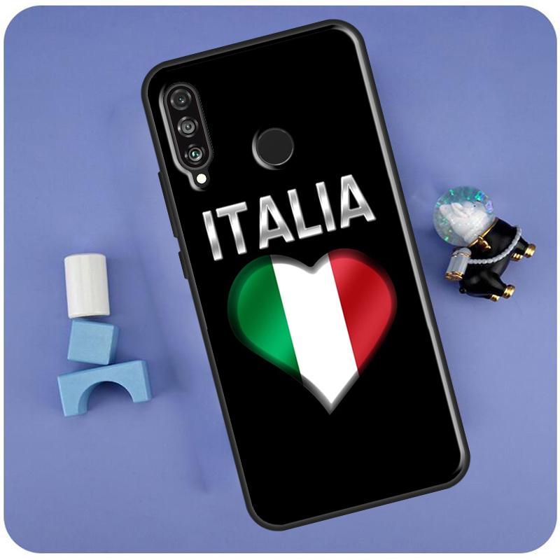 Italian Italy Flag For Huawei Nova Y60 Y61 Y70 Y72 Y73 Y90 Y91 12i 11i 3i 7i 8i 9 10 SE P20 P40 P30 Lite Case