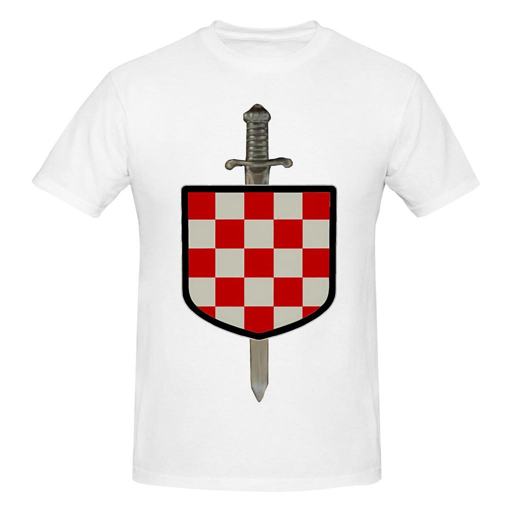Funny Hrvatski Vitez Croatian Knight Croatia Crest Unisexs Printed TShirt Unisex T shirtUnisexga