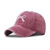 Casquette de baseball à broderie nœud en coton printemps nouveau casquette à broderie personnalisée