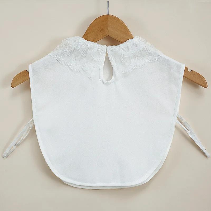 Linbaiway Lapel Shirt Fake Collar for Women Detachable Collars Lady False Collar Blouse Top Female Sweater Removable Nep Kraagie