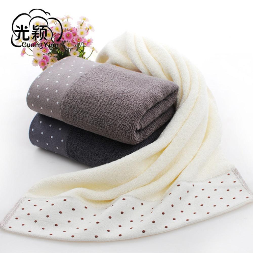 32-strand Cotton Towel, Enlarged and Thickened Polka Dot Adult Towel, Soft Water Absorption