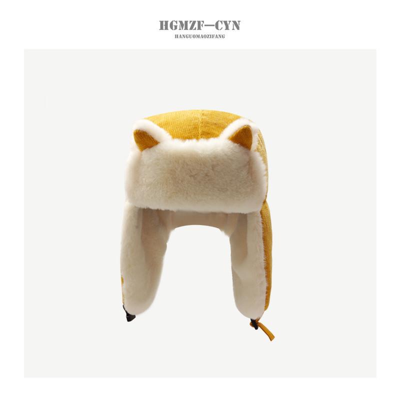 Warm And Adorable Fox Ears Lei Feng Hat For Women Perfect For Outdoors Winter