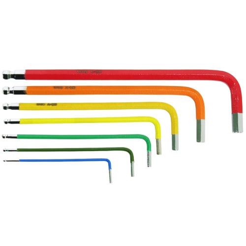 KENOH Color Ball Point Hex Wrench Set, 7 Pieces