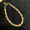 Gold Color Zircon Tennis Bracelet Luxury Sparkling Women Bracelet Geometric Wrap Bracelet  Wedding