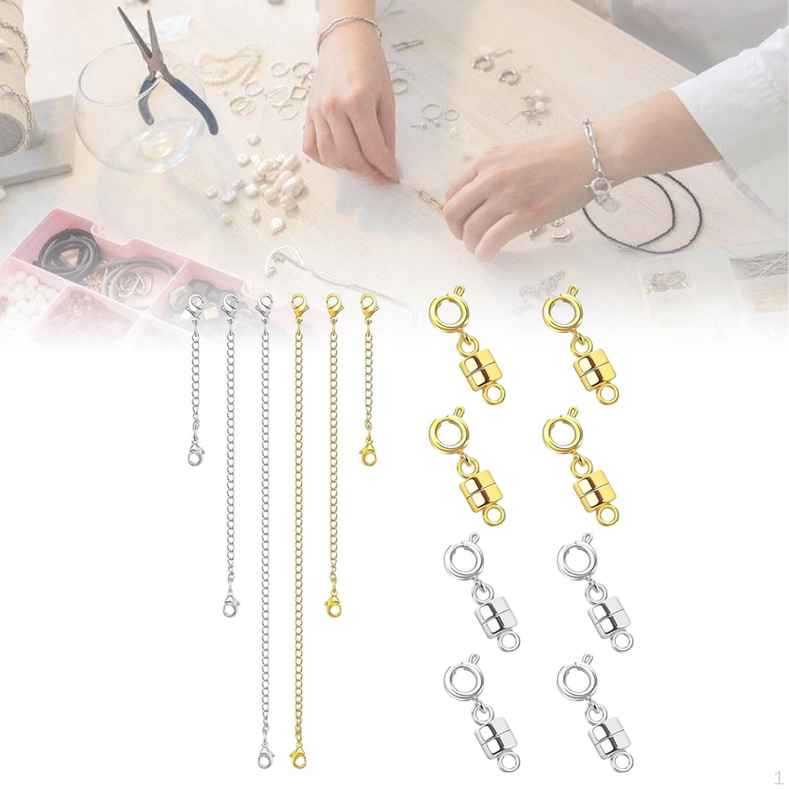 

Bracelet Chain Extenders, Necklace Clasp and Closures, Extension for Women чёрный