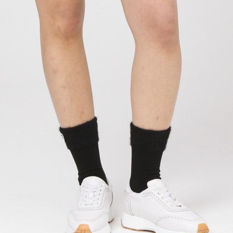 DOYOUKNOWMC ALL SEASON Wings Rib Black Wappen Decorated Half Socks