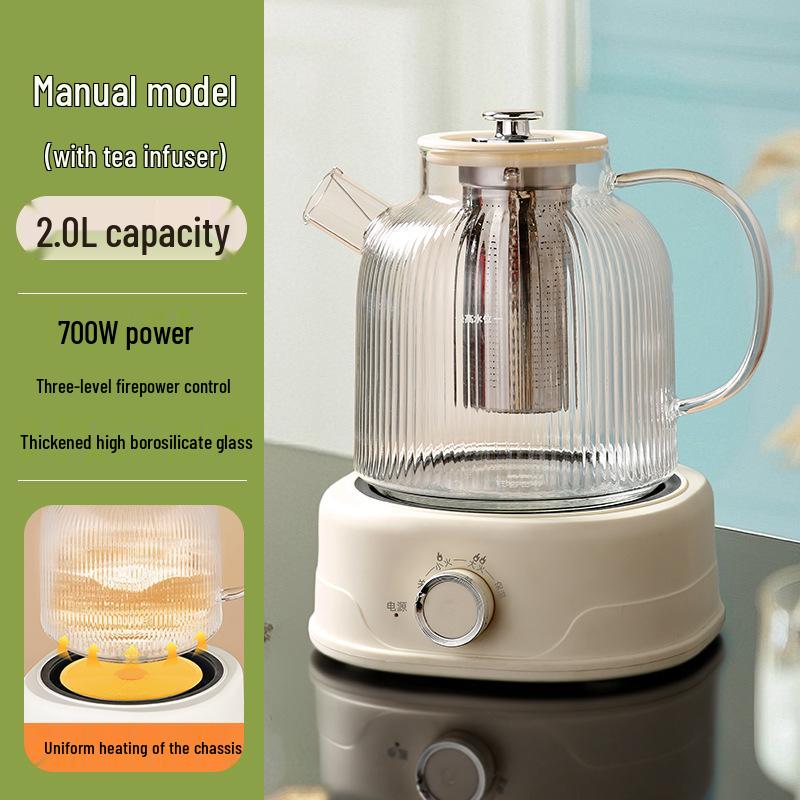 All-Glass Health Kettle - Multi-functional, Temperature-Controlled Tea Brewer for Home and Office