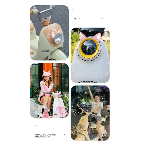 1 Paar Motorradhelm Katzenohr Dekoration Klebstoff Roller Radfahren Fahrrad Motorrad Skateboard Helm Dekorative Ohr Helm Zubehör