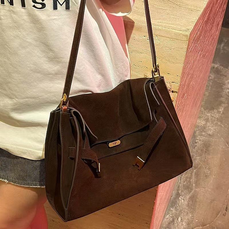 Høykvalitets utenrikshandel semsket damevesker, allsidige trend skinn damevesker, skulder messenger-vesker, store merker, Pingti grenseoverskridende