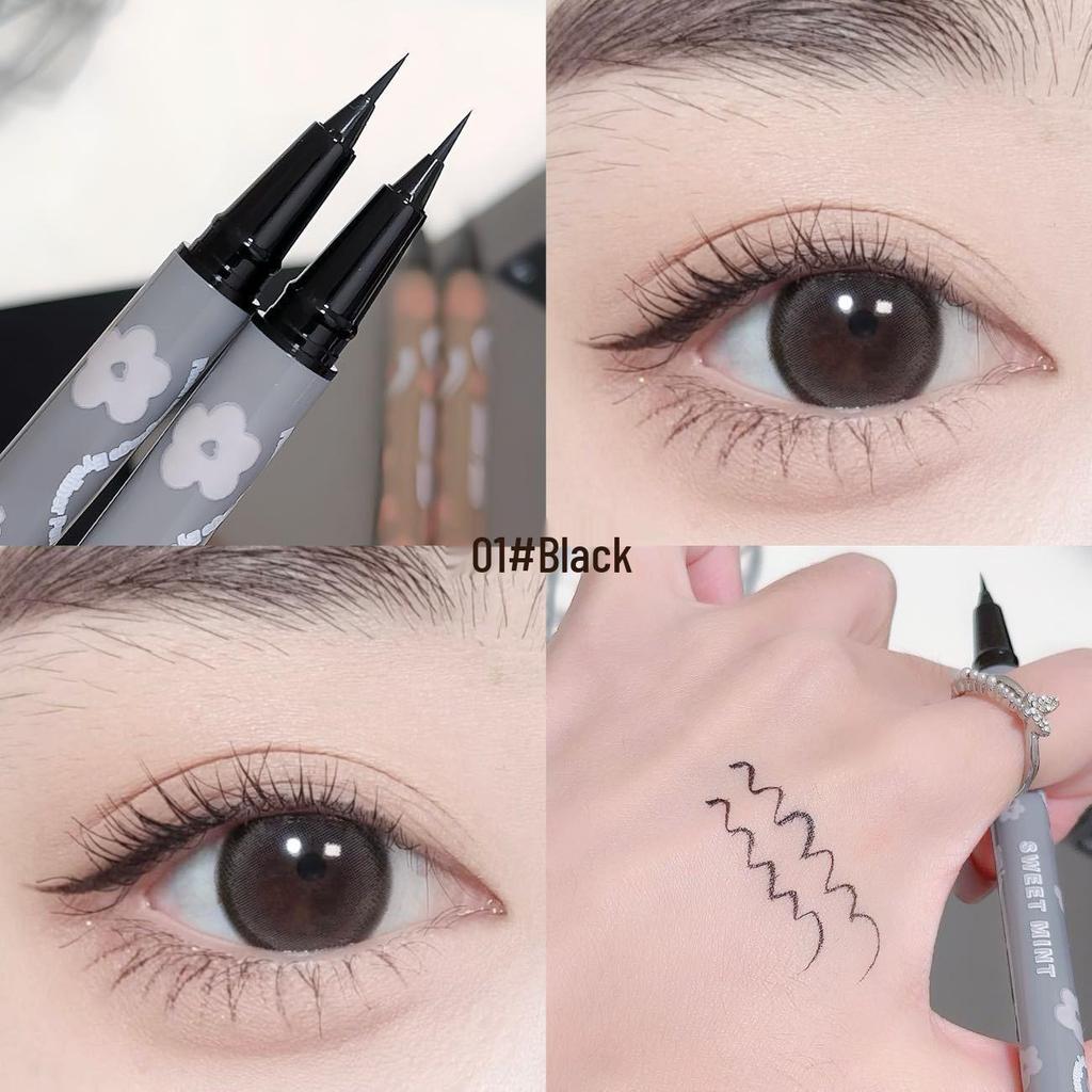Sweet Mint Flower Ultra-Fine Waterproof Smudge-Proof Eyeliner Pen