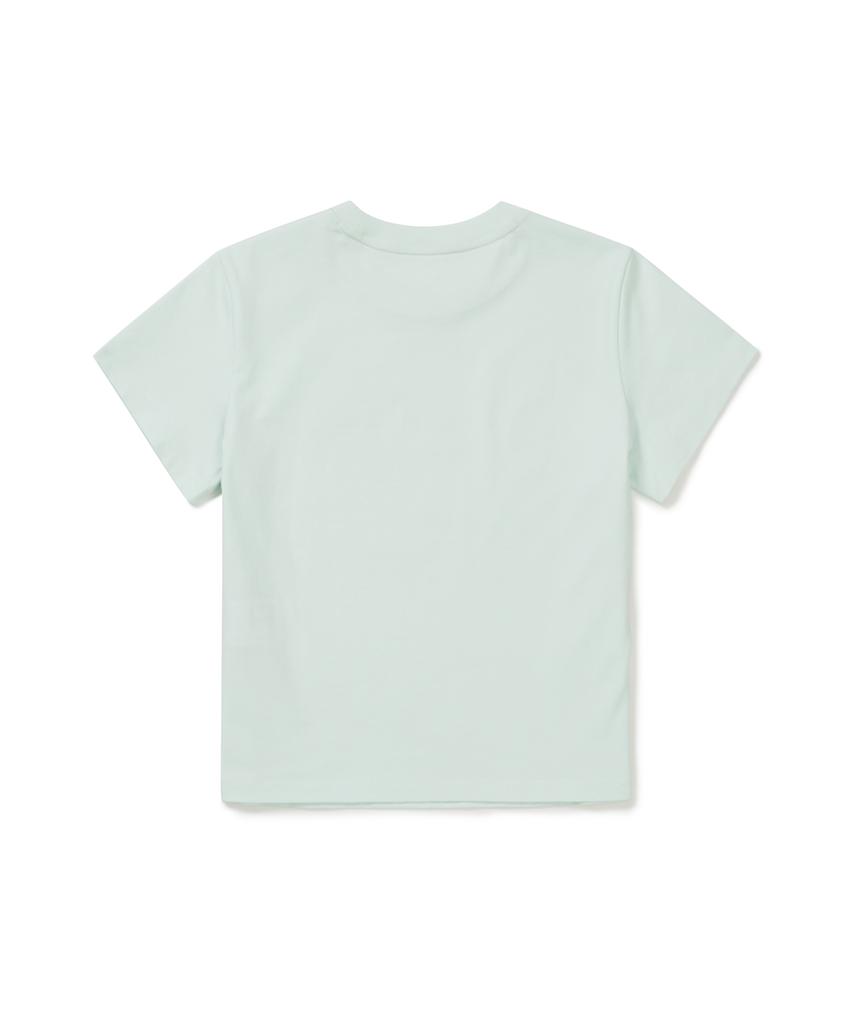 SNOWPEAK APPAREL Aerocool Women'S Crop Lettering Short Sleeve T-Shirt (S26Mwfts25) Mint