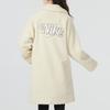 Nike Womens Long Solid Color Sports Casual Warm Cotton Jacket Women Jacket Off-White FB1799-281