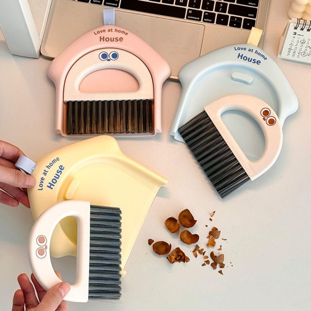 Detachable Mini Broom Dustpan Set Cartoon Dustpan Shovel Set Desktop Broom Dustpan Set  Desk