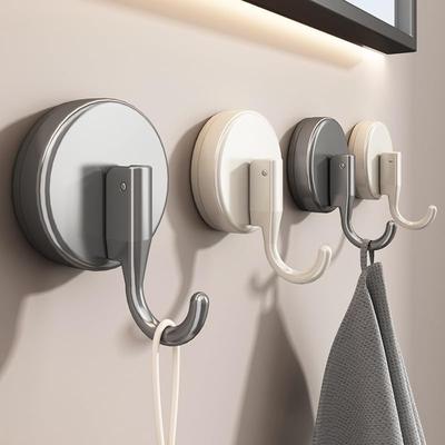 Vakuum-Saugknapf-Haken Badezimmer Dusche Handtuch Bademantelhalter Wasserdicht Abnehmbar Tür Wandmontierte Haken Glas Fliese Saugnapf Aufhänger