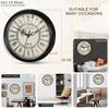12-inch Plastic Designer Sweep Silent (No Tic-Tic Sound) Quartz Movement Round Wall Clock for Home, Wall Clock for Living Room, (30 Cm X 30 Cm X 6 Cm)