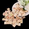 100X Holz Scrabble Fliesen Bunte Buchstaben Zahlen Für Handwerk Holz Alphabet Spielzeug