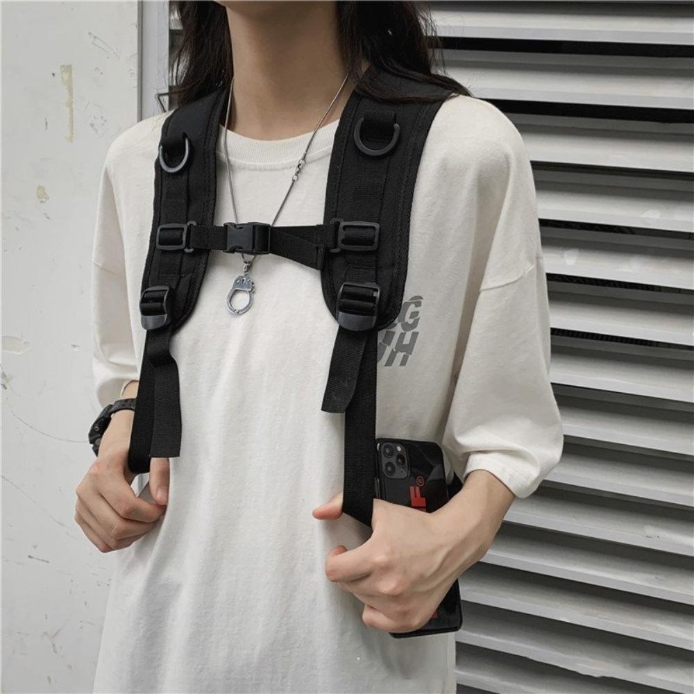 Large Capacity Students Backpack Harajuku Shoulders Bag Fashion Canvas School Bag Gifts