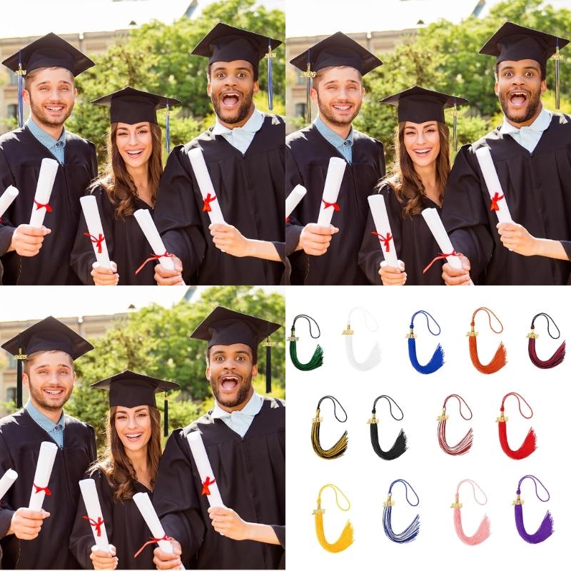 10 Piezas Borlas de Graduación 2026 con Colgante del Año Borlas para Birretes y Togas Académicas y Ceremonias de Graduación