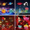 Christmas LED Projector Light Holiday Lights Projector Halloween Projector Light Outdoor with 16 Slides Landscape Projector Lamp