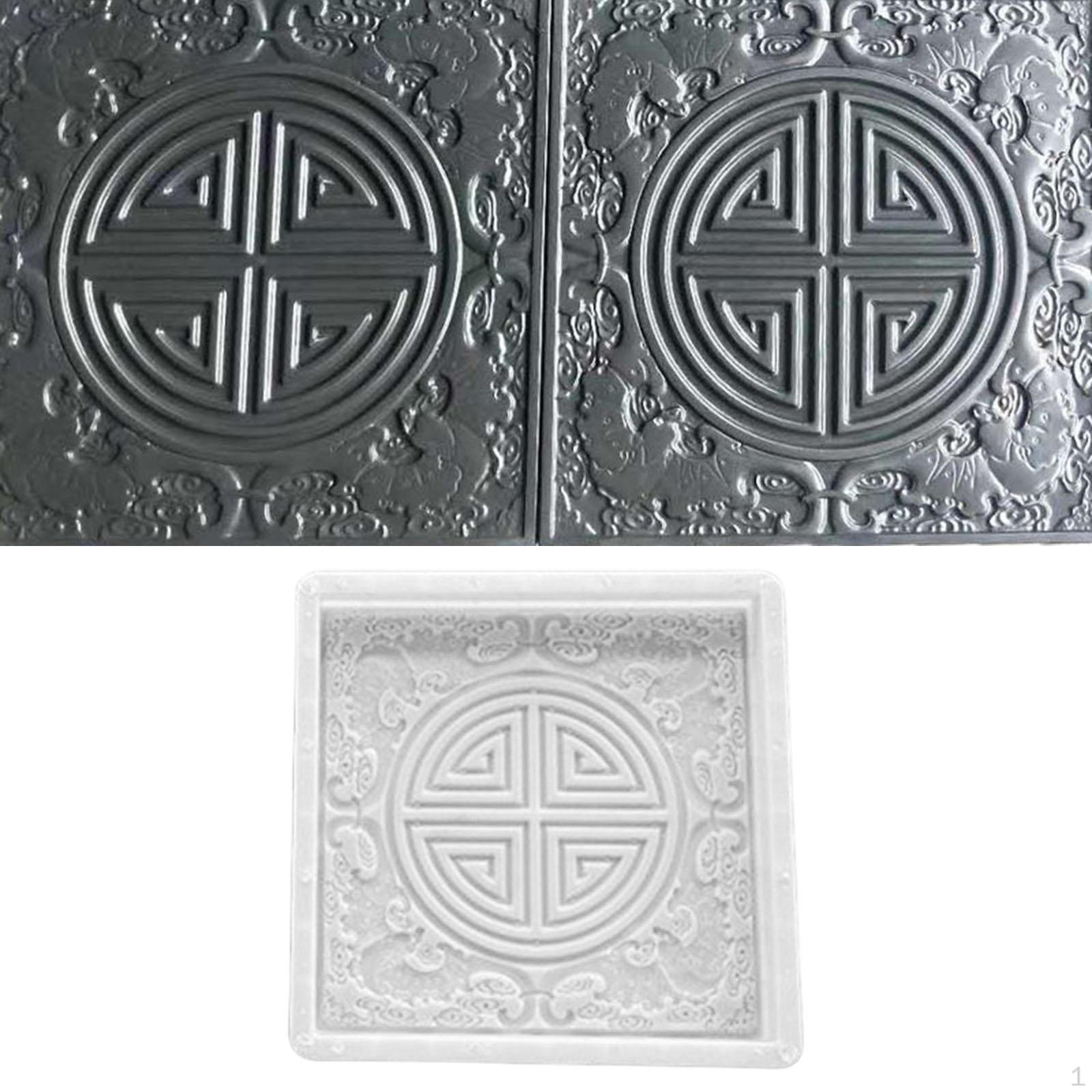 

Цементная форма для изготовления бетонных кирпичных дорожек Инструмент для укладки тротуаров на открытом воздухе Round Pattern