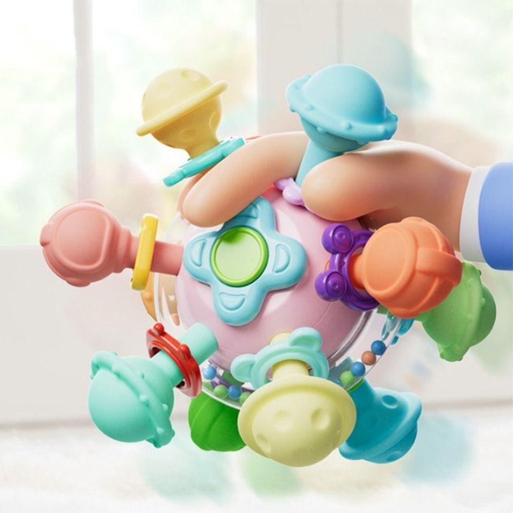 Colorful Early Educational Toy Food Grade Sensory Chew Toys Chew Baby Rattles Toys  Toddlers