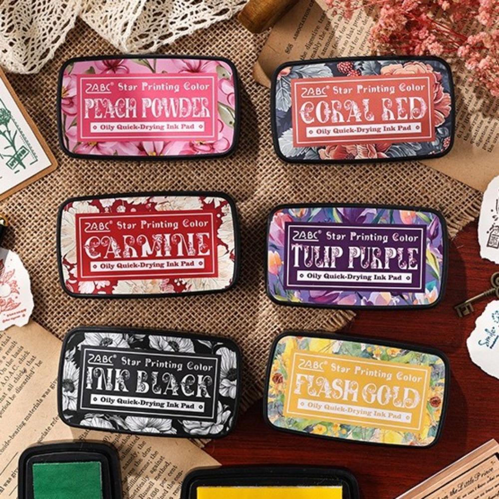 Colorful Self Ink Stamp Easy to Use Inkpad New Student Supplies  for Planner Stamps Scrapbook