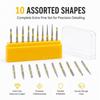 FG 1.6mm Shank Diamond Polishing Burs Extra Fine Grit Fine Ring Burs  Detailed Finishing