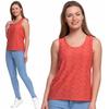 Women's Sleeveless Openwork Blouse, Feminine, Subtle, Elegant, MORAJ XXL PINK