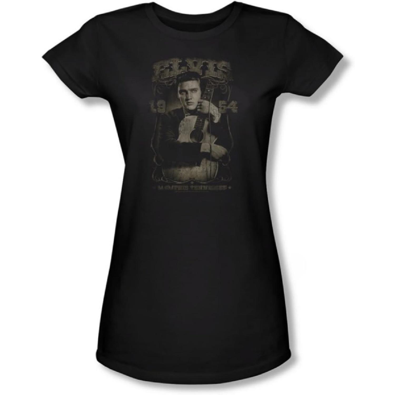 Elvis Presley - Womens 1954 T-Shirt in Black S чёрный
