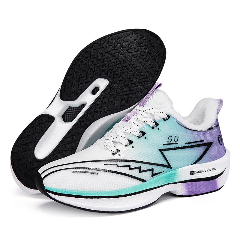 Plush Warm Winter Sneakers Men's Damping Sports Shoes Women Breathable Running Shoes Fitness Training Shoes Anti-slip Trainers