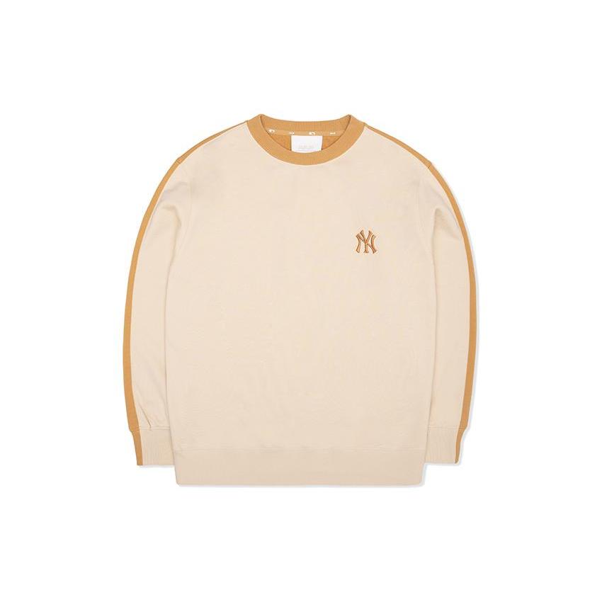MLB New York Yankees Sweatshirts Unisex Beige Crew Neck Moderate Other 3AMTEC224 XL